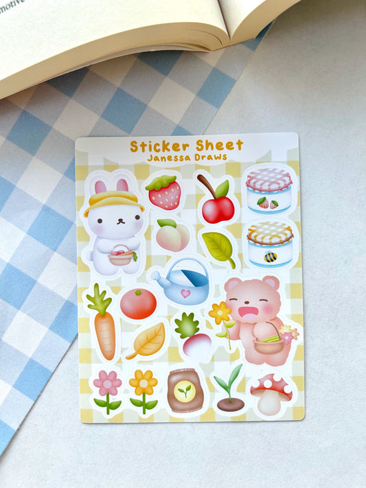 Gardening Sticker Sheet