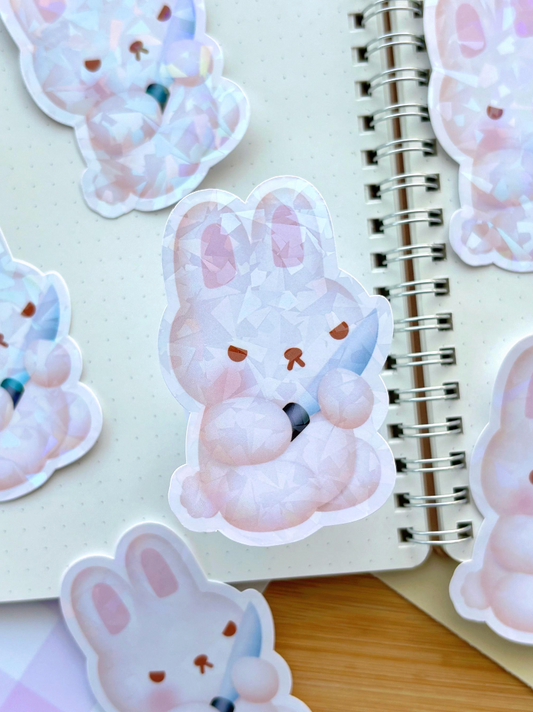 Knife Bunny & Shibe Vinyl Stickers