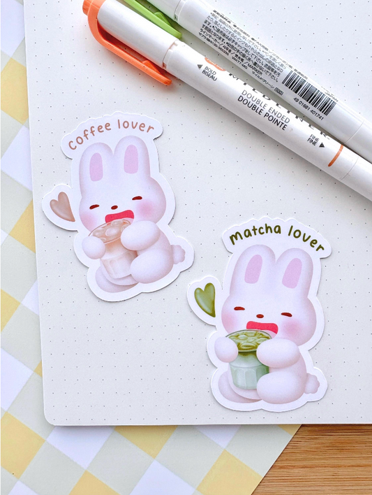 Coffee & Matcha Lover Vinyl Sticker