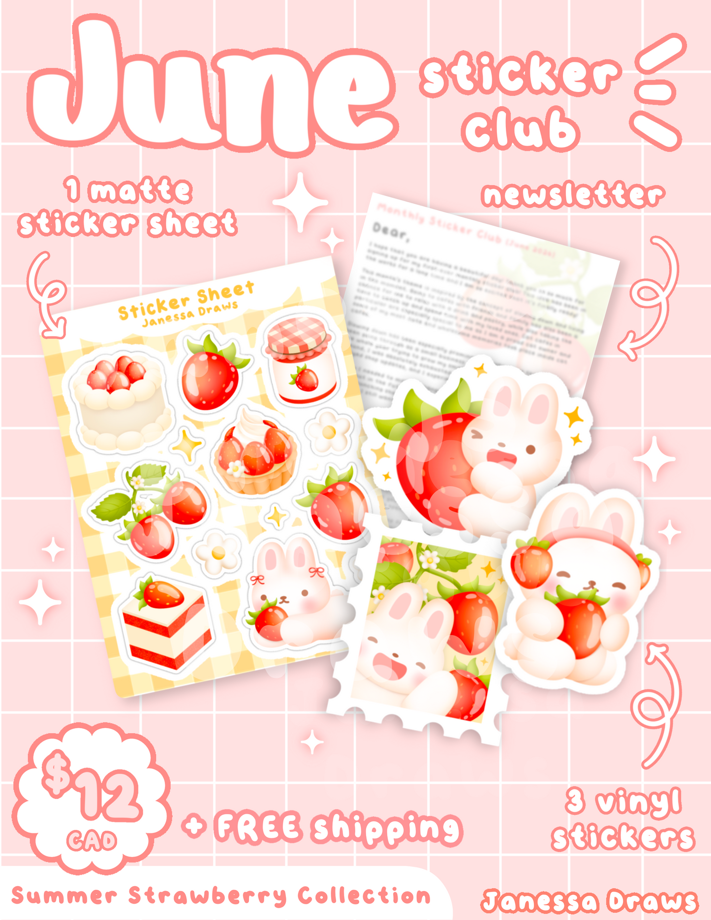 Monthly Sticker Club 💌
