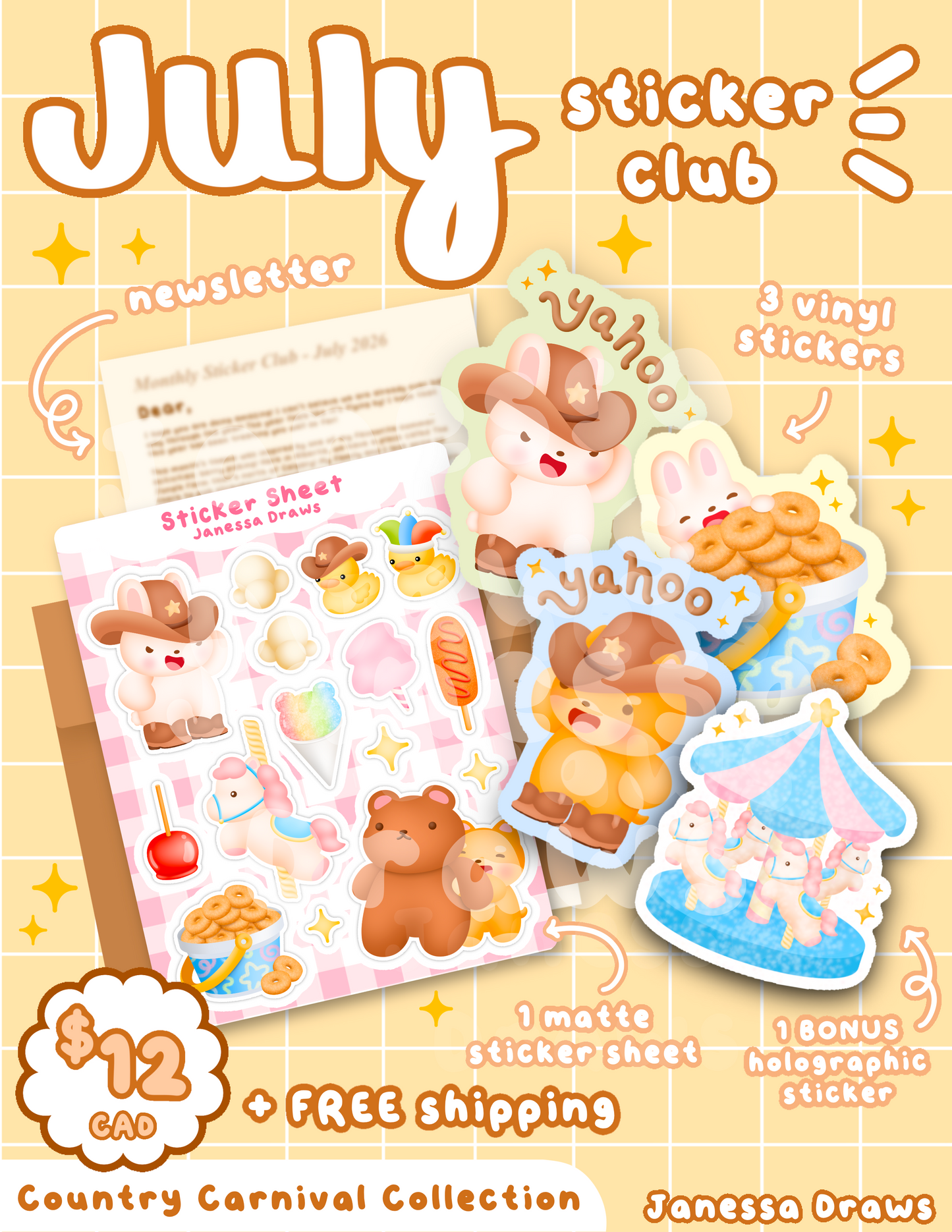 Monthly Sticker Club 💌